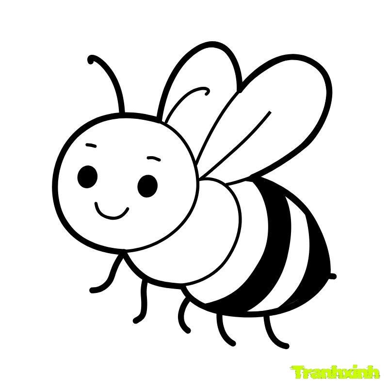 hình con ong cho bé tô màu