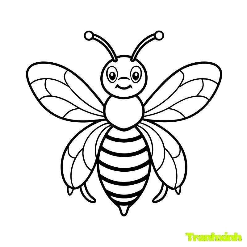 hình con ong tô màu