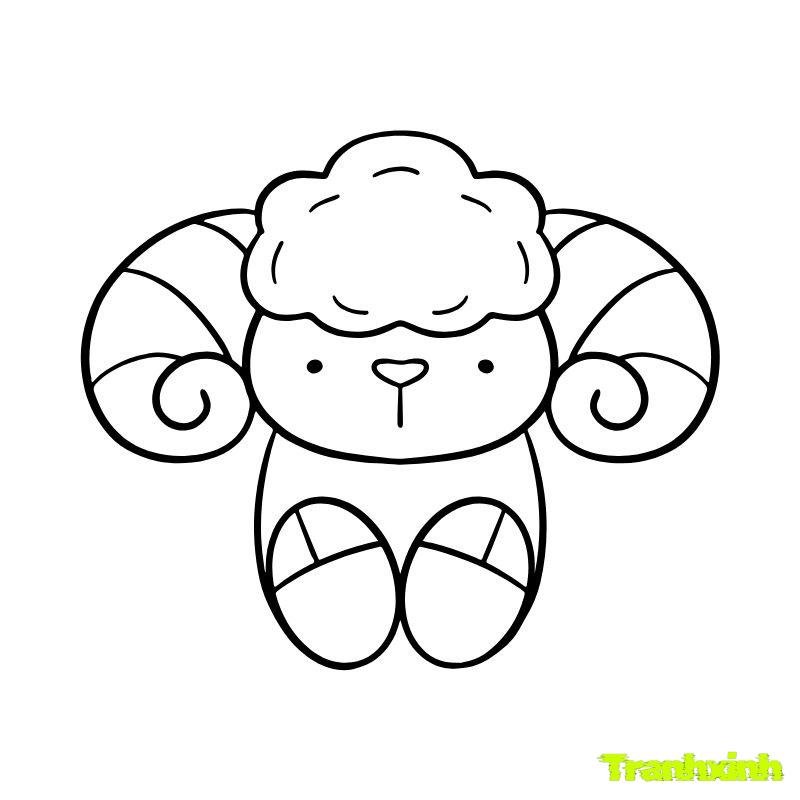 hình con vật cho bé tô màu