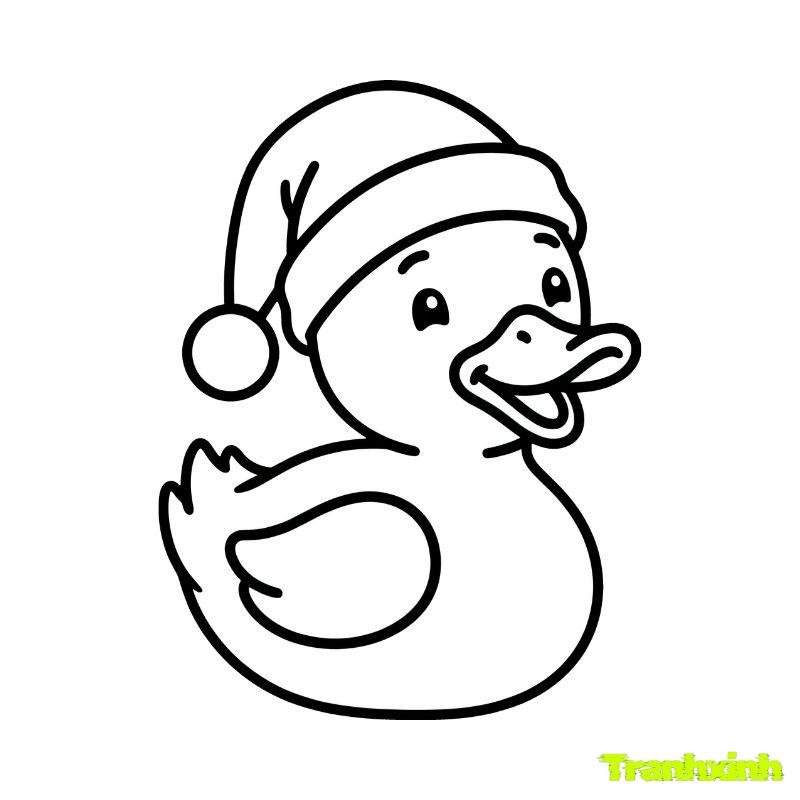 hình con vịt tô màu