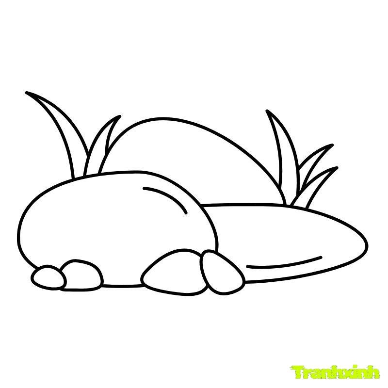 hình tô màu cây xanh