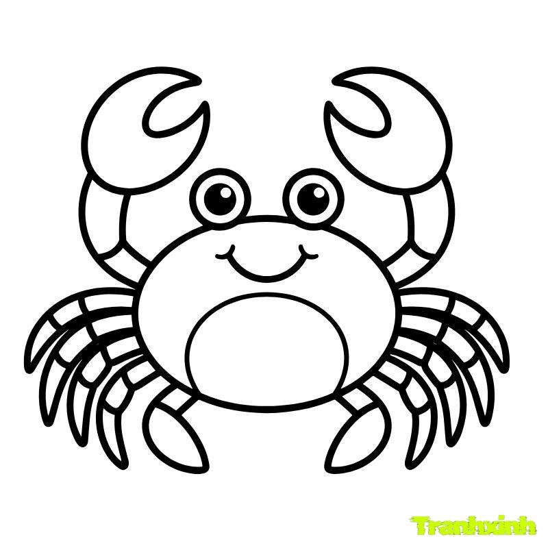 hình tô màu con cua