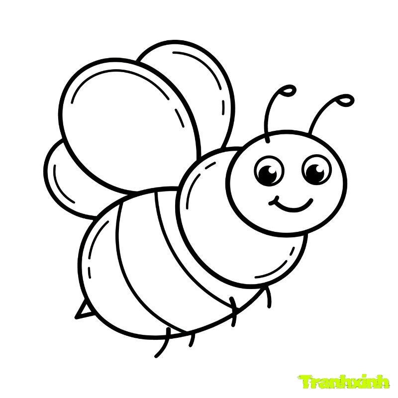 hình tô màu con ong