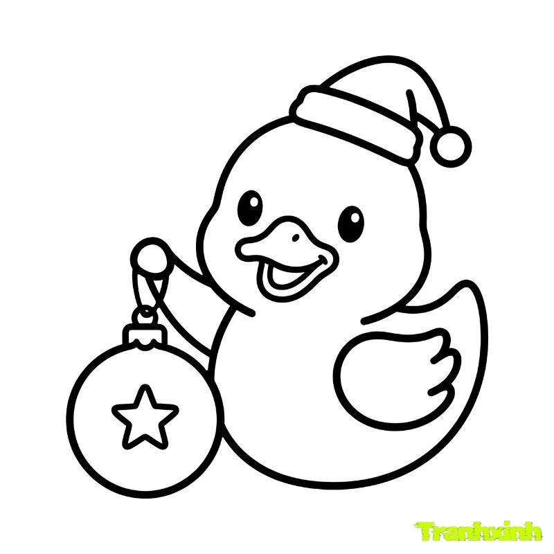 hình tô màu con vịt