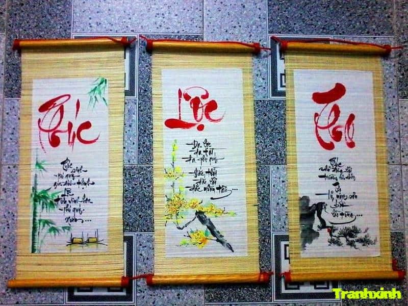 hình trang trí câu đối ngày tết