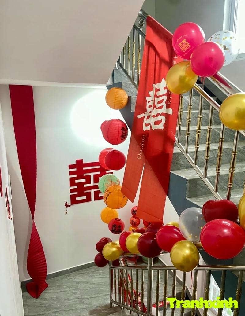 hình trang trí cầu thang đẹp