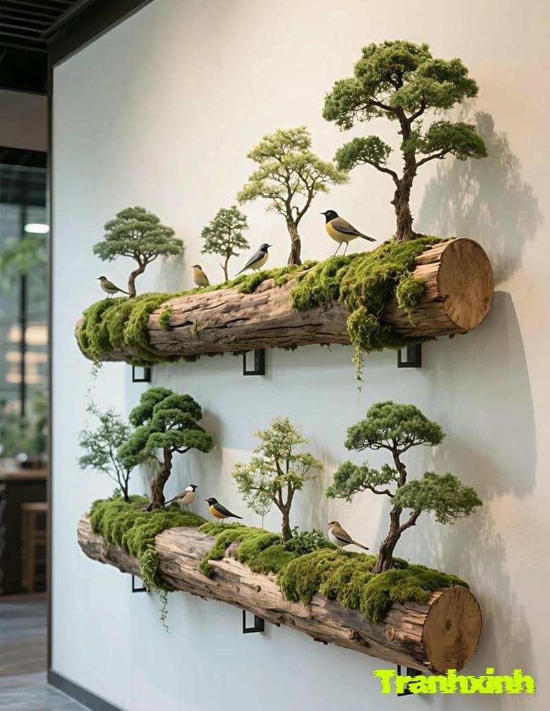 hình trang trí cây giả