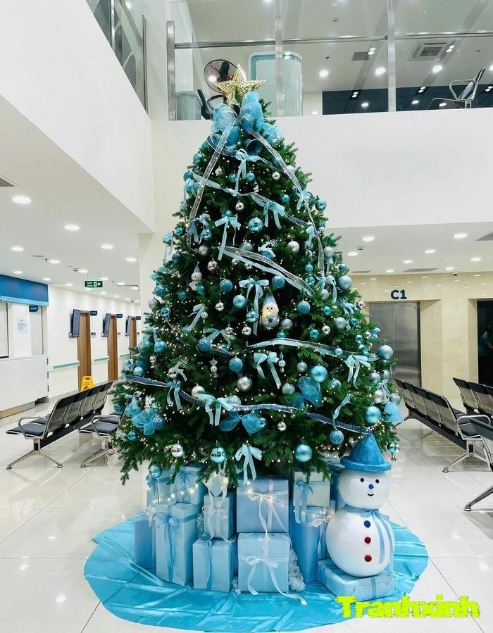 hinh trang trí cây thông noel