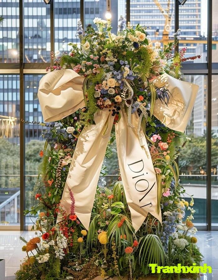 hinh trang trí cửa kính tết