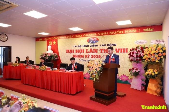 hình trang trí đại hội chi bộ