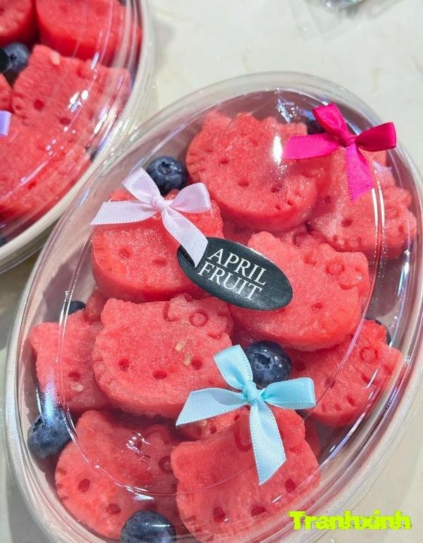 hinh trang trí dưa hấu