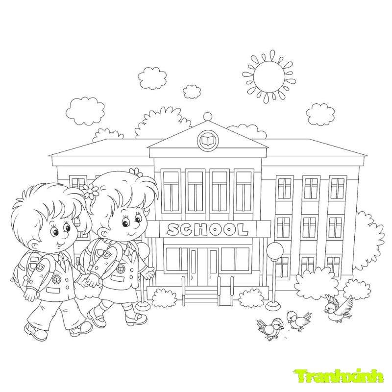 hinh tranh tô màu chủ đề bản thân