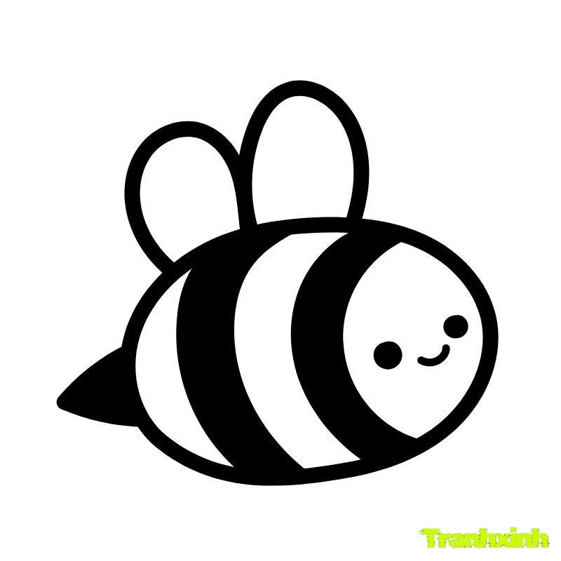 hình tranh tô màu con ong