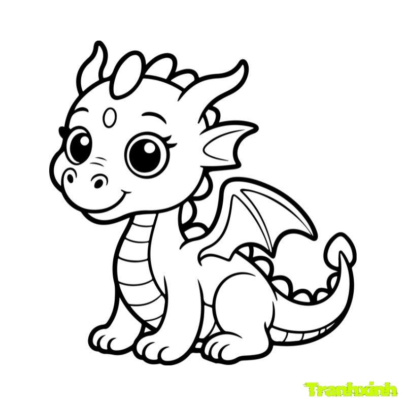 hinh tranh tô màu con rồng