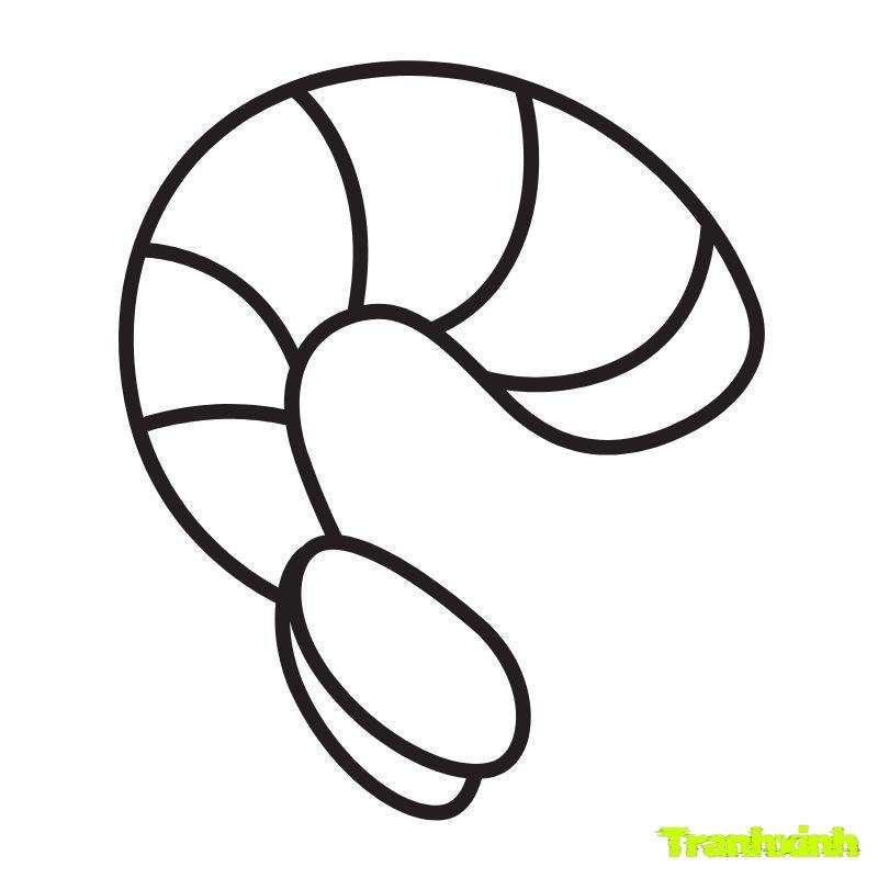 hinh tranh tô màu con tôm