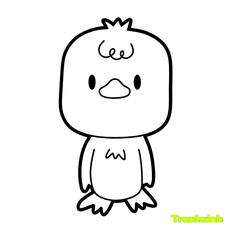 hinha nhr tranh tô màu con vịt