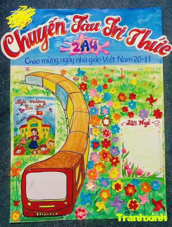 hoa trang trí báo tường