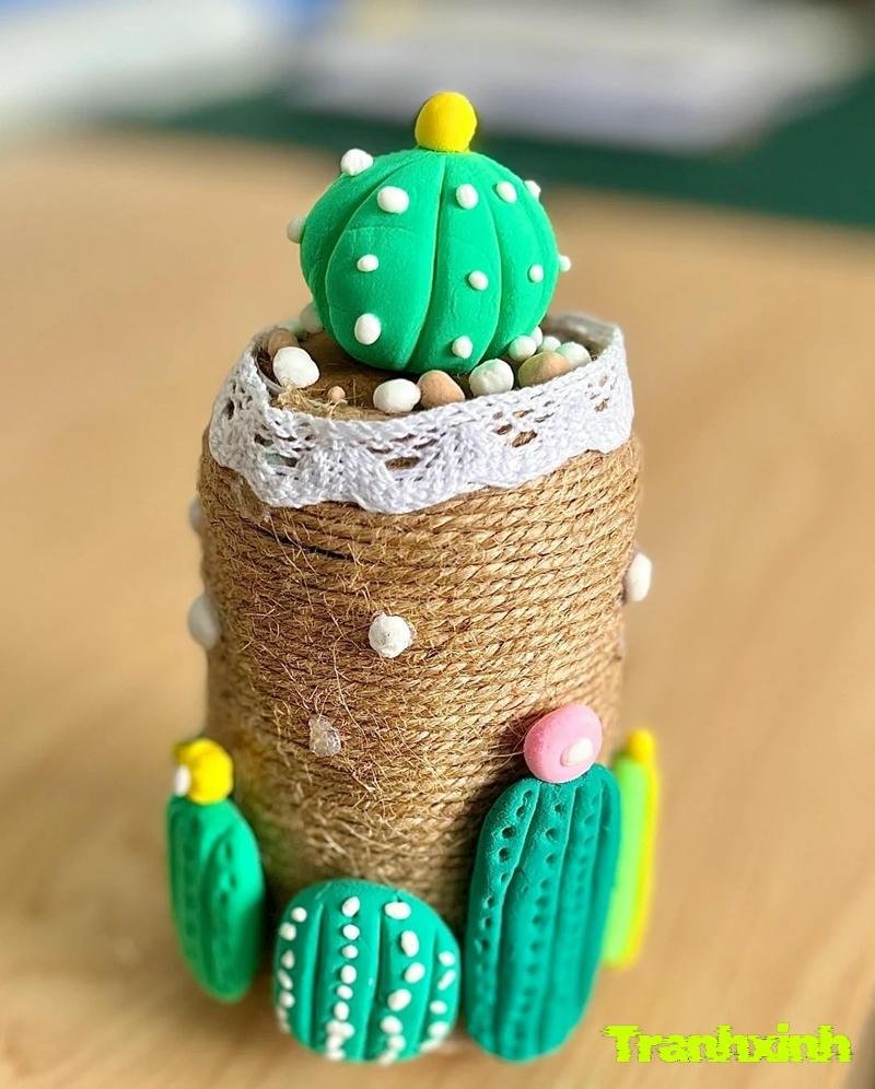 làm đồ trang trí bằng chai nhựa