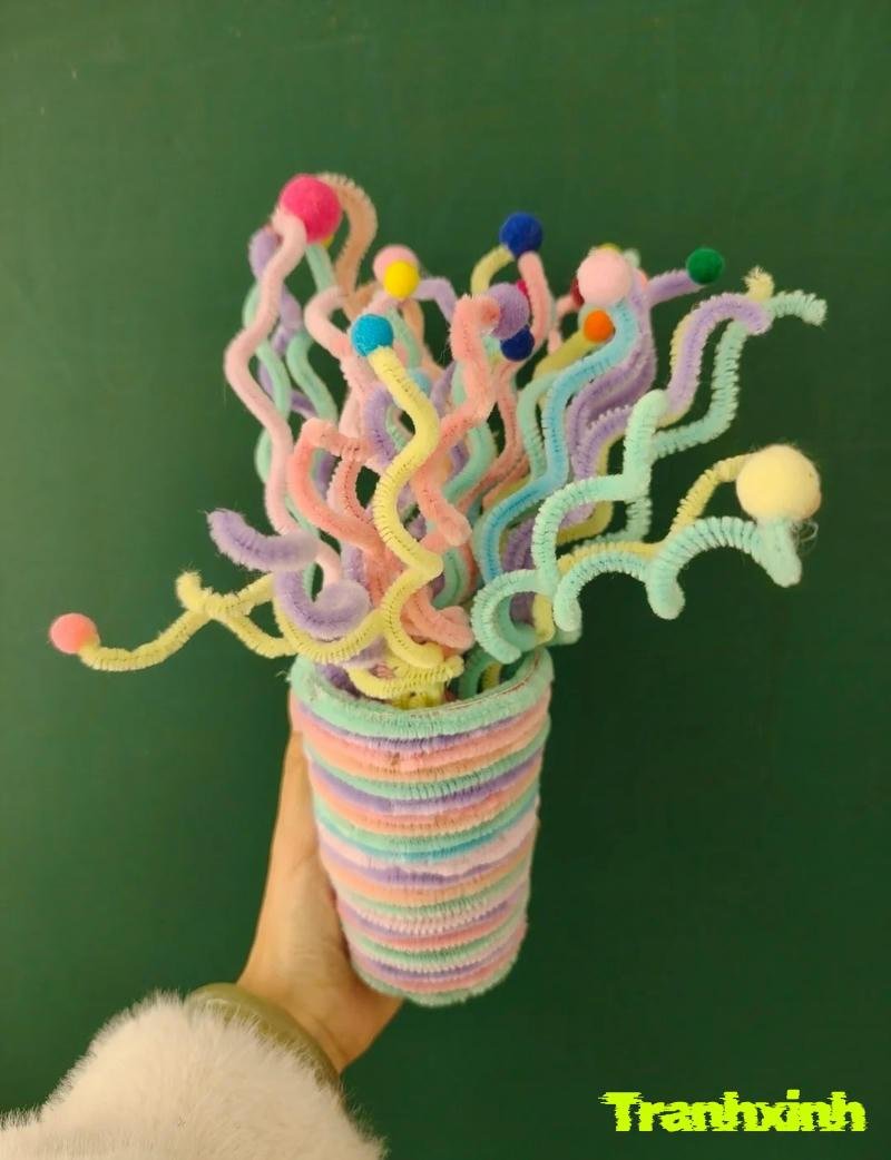 làm đồ trang trí từ chai nhựa