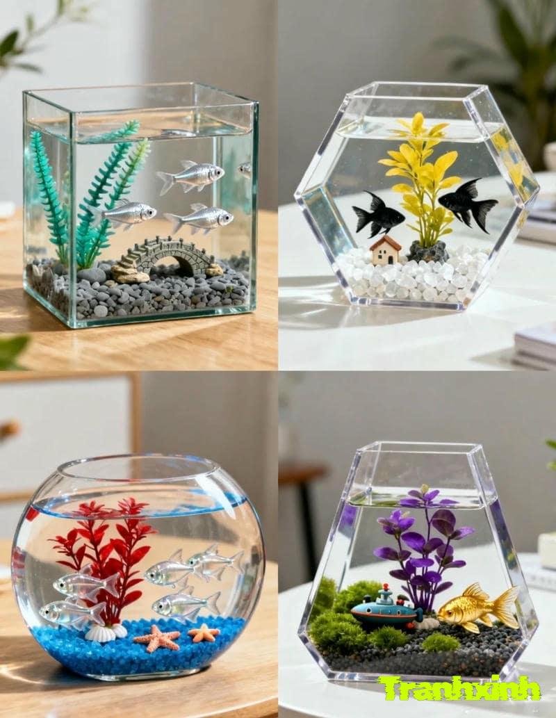 phụ kiện trang trí bể cá thủy sinh