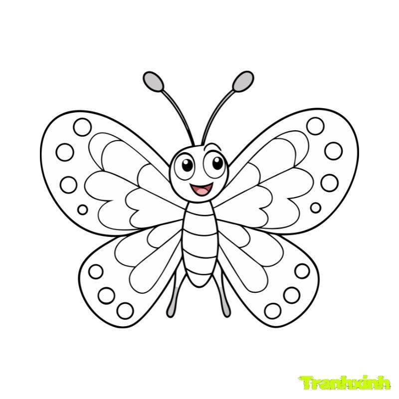 tô màu bươm bướm