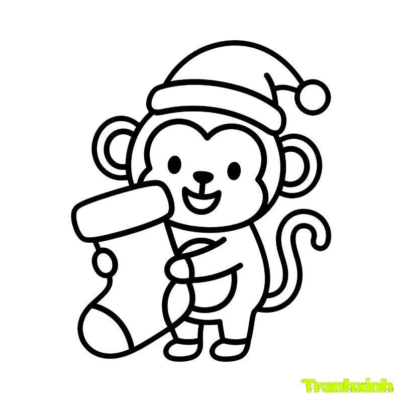 tô màu con khỉ