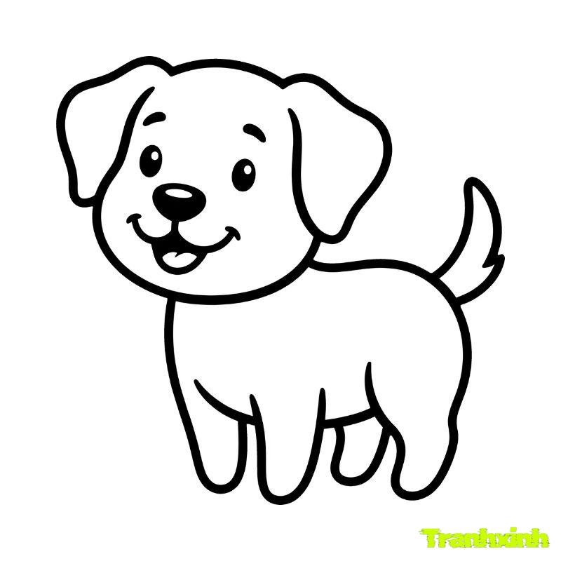 tô màu hình con chó