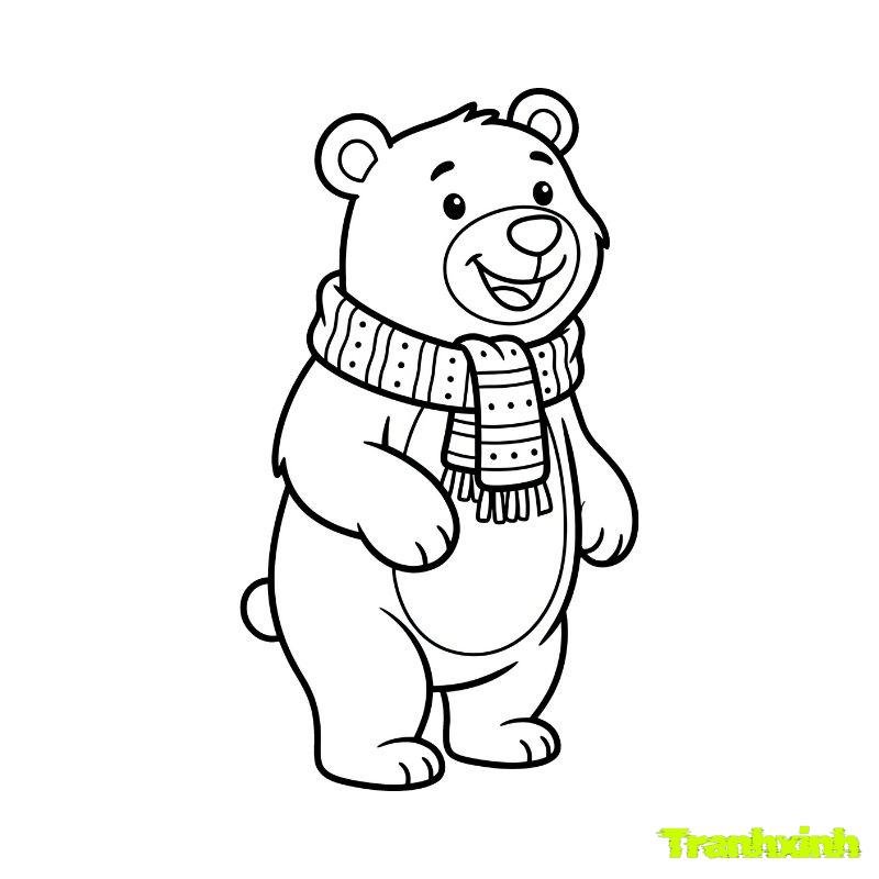 tô màu hình con gấu