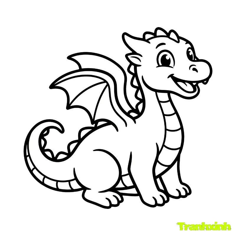 tô màu hình con rồng