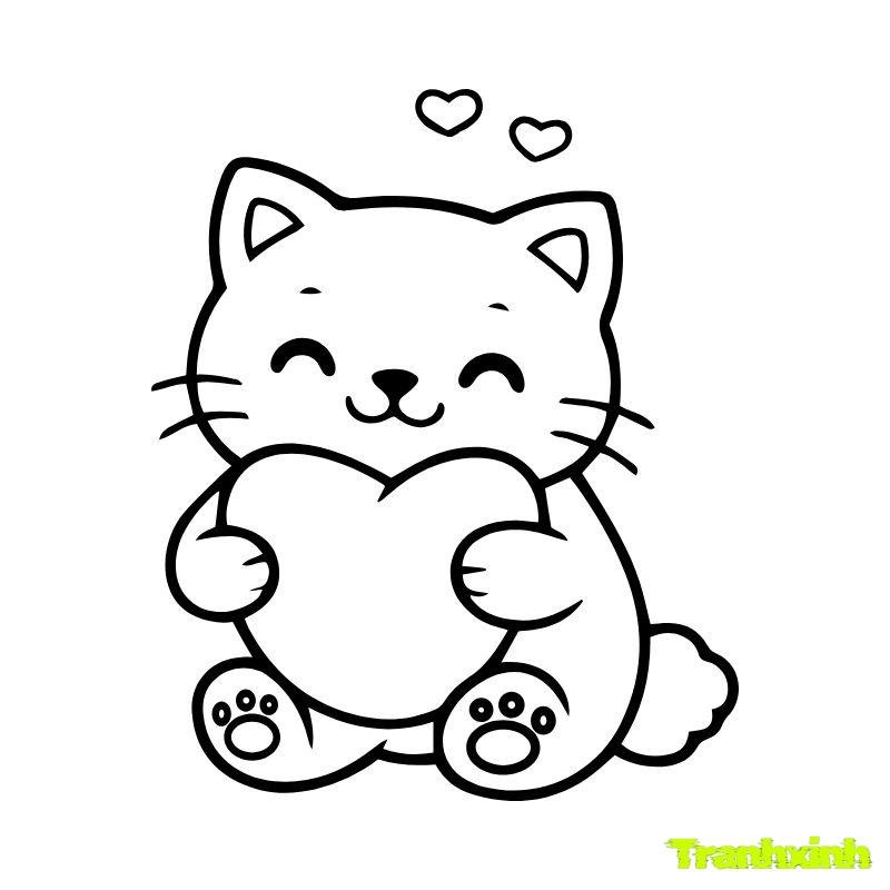 tô màu mèo