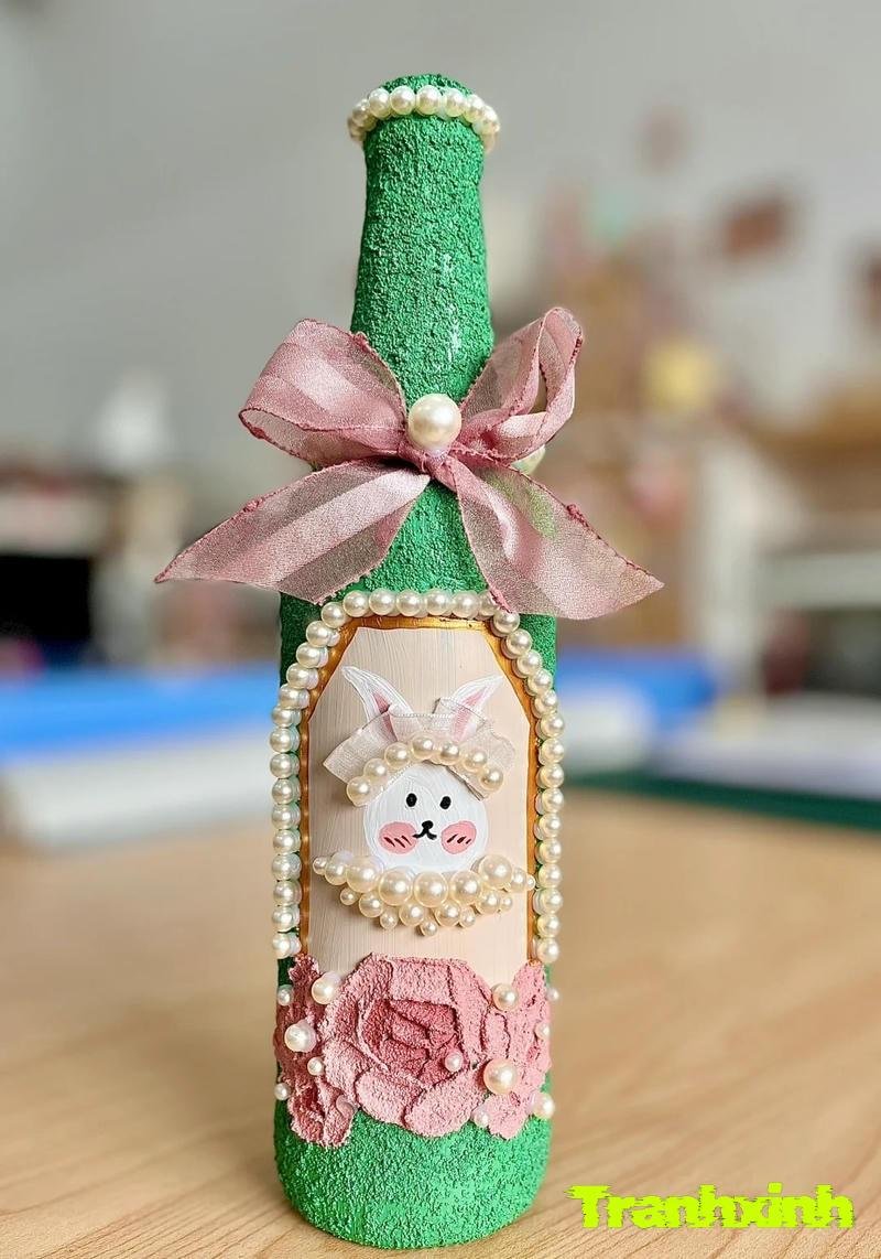 trang trí bằng chai nhựa
