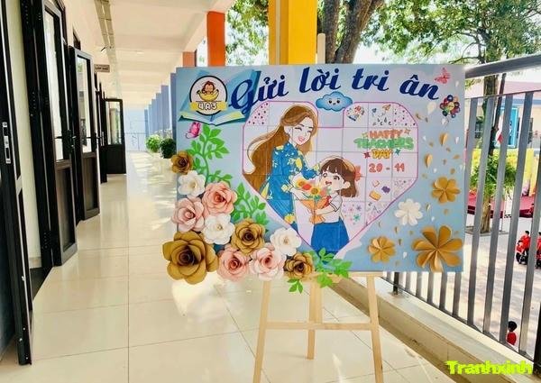 trang trí báo tường