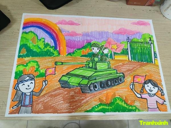 trang trí báo tường cách mạng