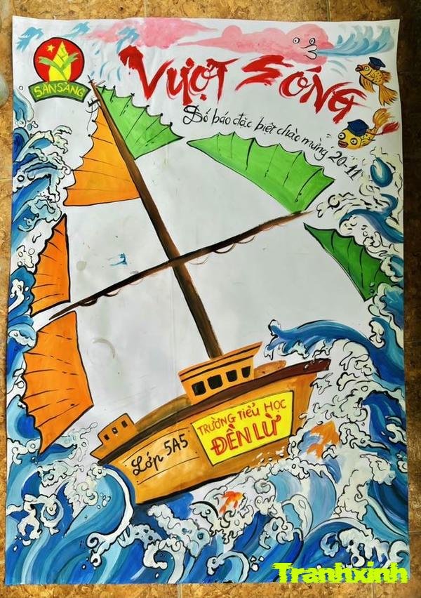 trang trí báo tường đơn giản