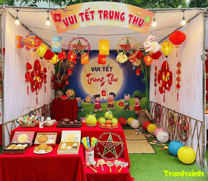 trang trí bên trong trại đẹp