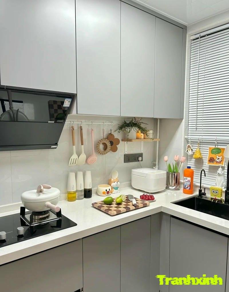 trang trí bếp đơn giản