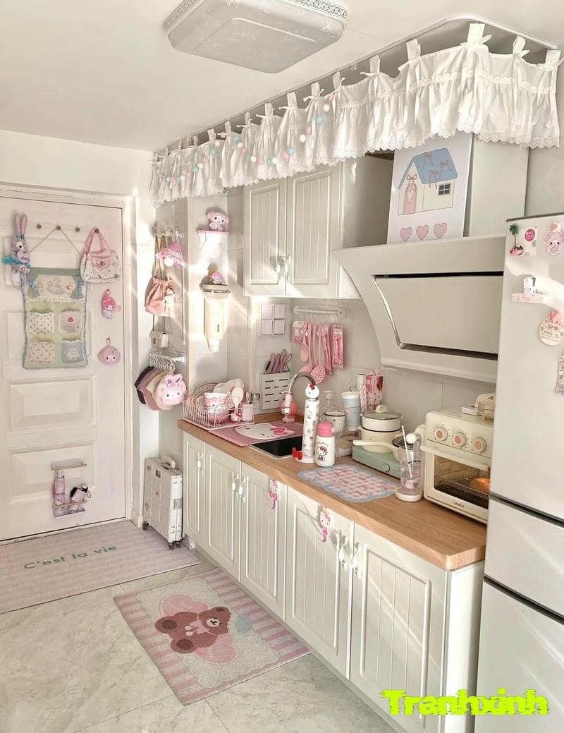 trang trí bếp trong
