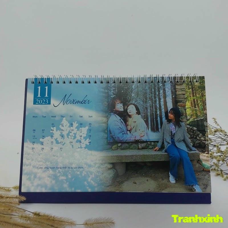 trang trí bìa lịch