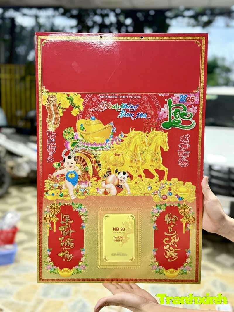 trang trí bìa lịch 2026