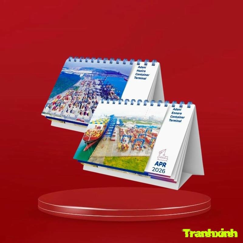 trang trí bìa lịch kiểu cũ