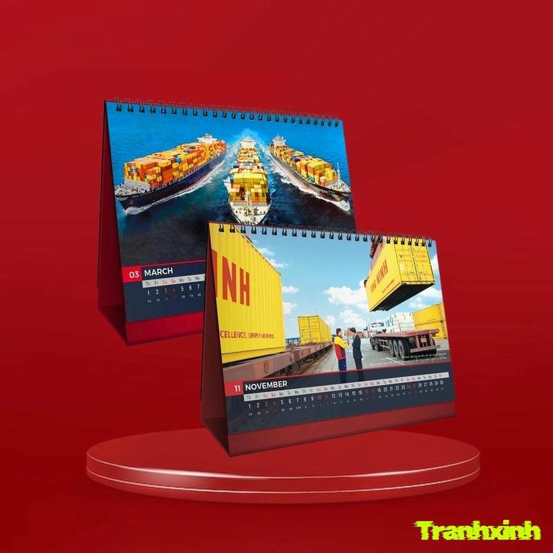 trang trí bìa lịch kiểu mới