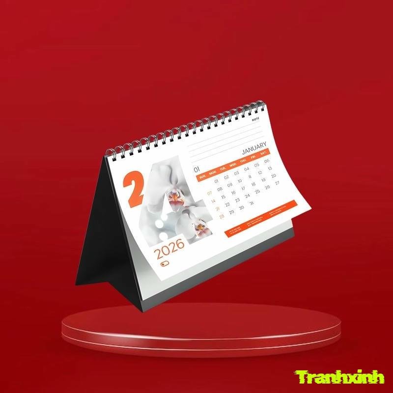 trang trí bìa lịch tặng công nhân