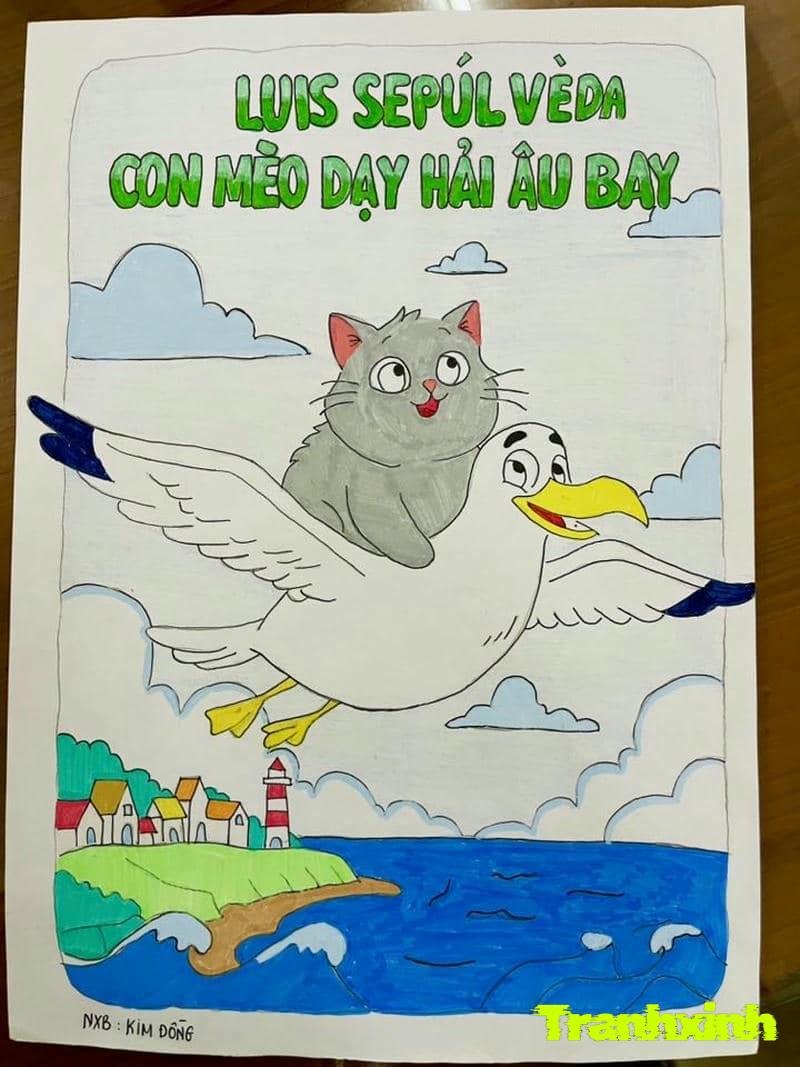 trang trí bìa sách giáo khoa