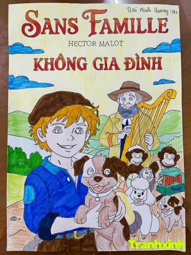 trang trí bìa sách truyện