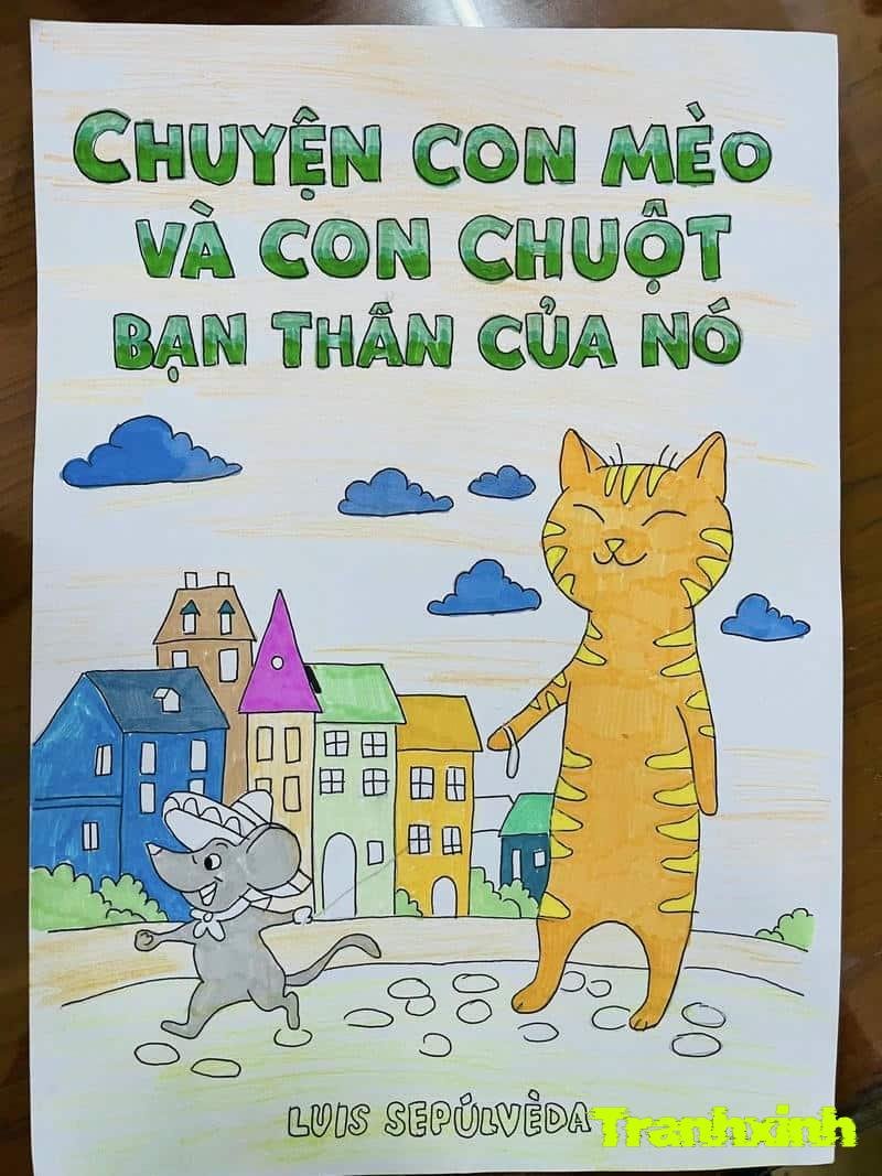 trang trí bìa sách văn