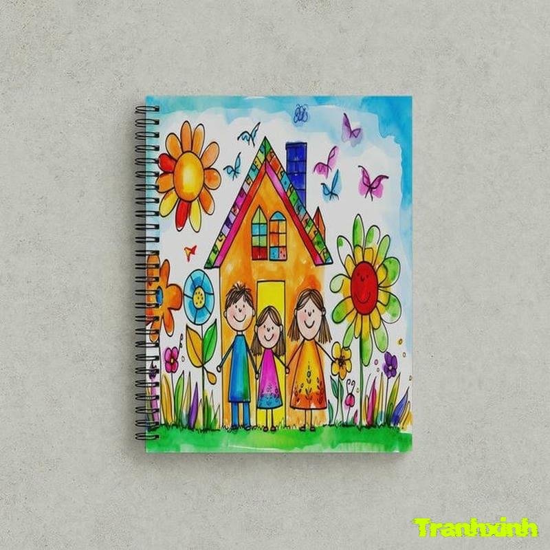 trang trí bìa sổ 8k