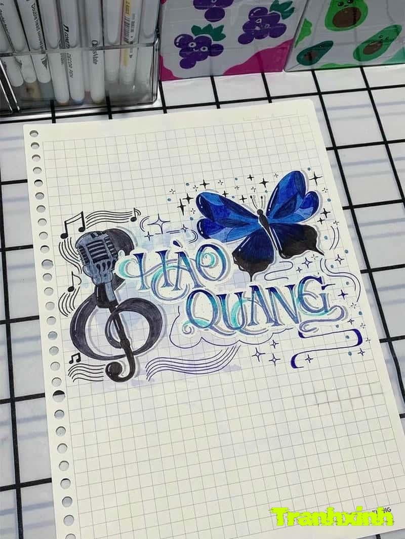 trang trí bìa sổ full hd