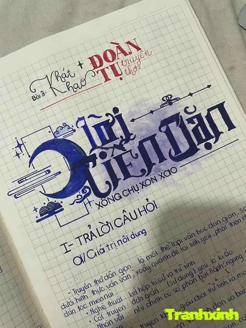 trang trí bìa sổ nhật ký