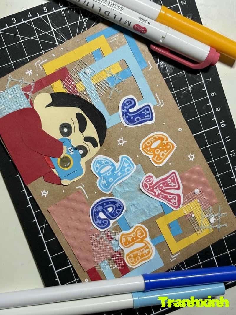 trang trí bìa sổ tay