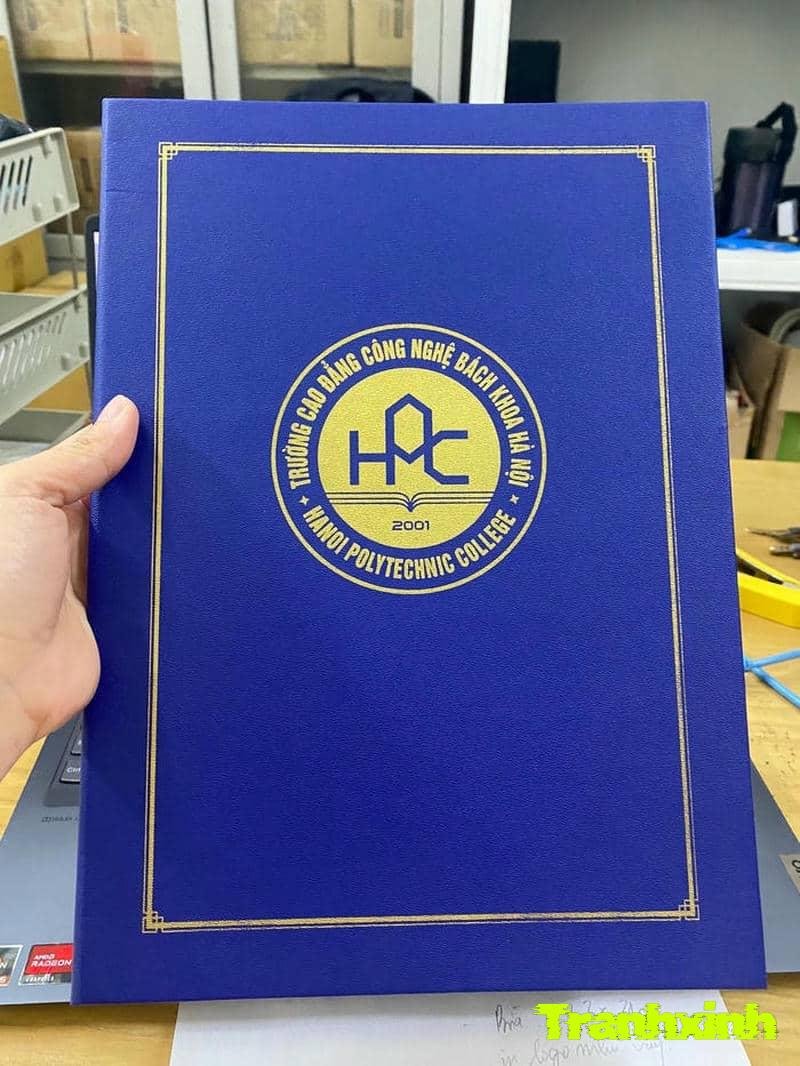 trang trí bìa sổ xanh